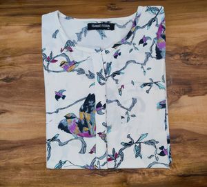 Printed Beige Top