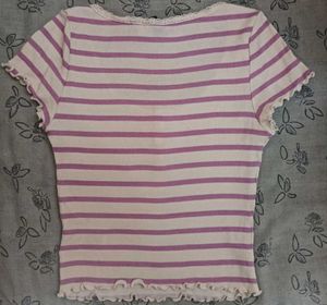 Striped Ribbed Top