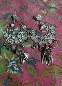 Silver Stone Chand Bali 😍😍