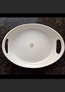 Ceramic Elite White Gold Snack Set