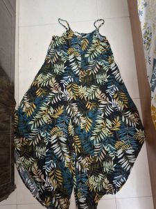 Leaf Print Sundress