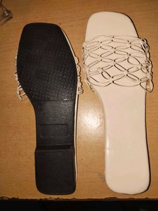 Woven Detail Slides Footwear