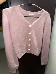 Mauve Cardigan - Stylish and Cozy