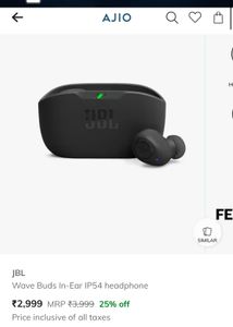 Jbl wave buds waterproof with box