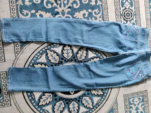 Embroidered Denim Jeans