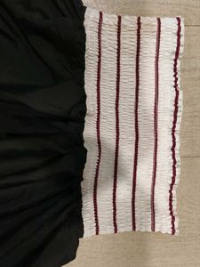 peplum tube top