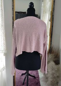 Pink Cropped Sweater