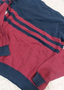 Striped V-Neck Sweater