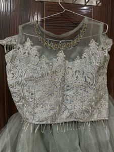 Gray Lehenga Choli Set
