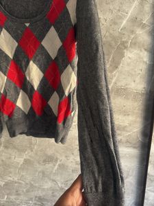 Argyle Patterned Sweater