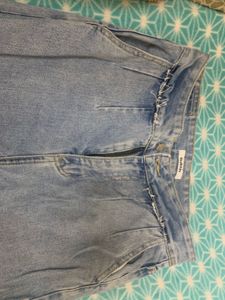 🥳Fresh Item  Order Fast - Distressed Wide Leg Den