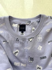 Cute Lavender Graphic Sweatshirt