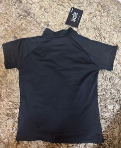 Black Zip-Up Top