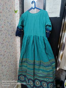 Long Cotton Designer Dress