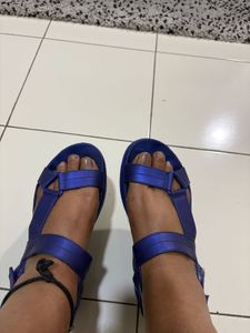Blue Fashion Sandals (made In USA)