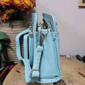 Blue Wide Bag