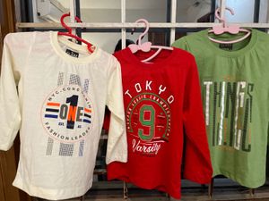 Boys Full Sleeves T-Shirts (Set of 3)