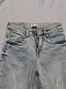 Ripped Light Wash Jeans
