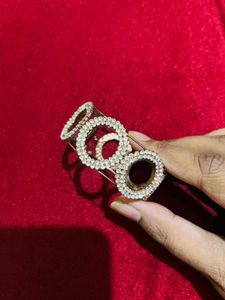 Sparkling Circle Cuff Bracelet