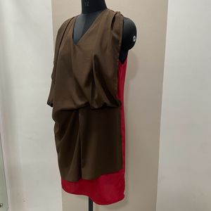 Draped Shift Dress