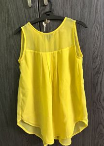 Yellow Sleeveless Top