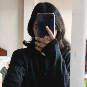 Simple Black Comfortable Shrug For Girls 🎀