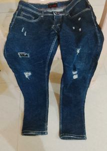 Distressed Denim Jeans