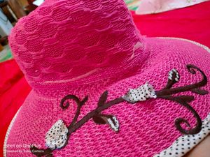 Designed Dark Pink Hat