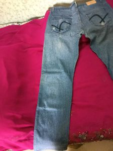 Used Blue Colour Jeans Pant - In Good Condition