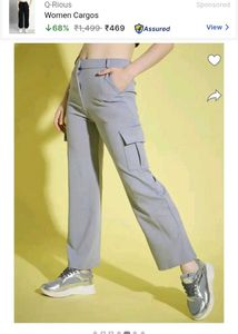 Grey Cargo Pants