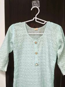 Elegant Blue Cotton Kurta