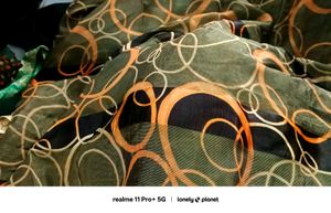 Brasso Brown Satin Patta  Saree