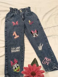 Cute Denim Jeans with Patches