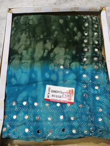 Light Weight Georgette Saree With Blouse Piece
