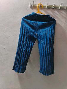 Royal Blue Pleated Palazzo Pant