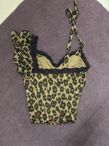 Animal Print Crop Top