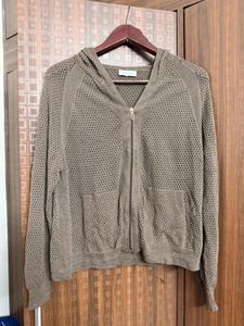 Hooded Knit Cardigan
