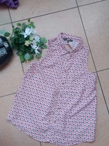 Cute Heart Print Top