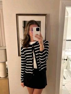 Striped Knit Cardigan