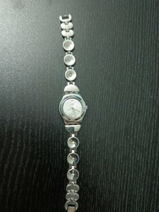 Vintage Silver Swatch Watch