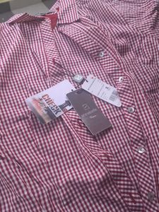 Checked Short Sleeve Top