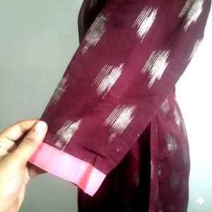 Maroon &amp; Gold Kurta