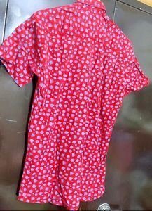 Red🔴 Half Sleeves Shirt For 38 Chest