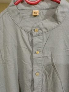 Mens Grey Colour Kurta