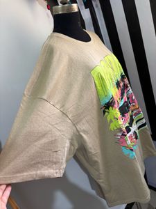 Reason Women Oversized Dropped Shoulder Long Top