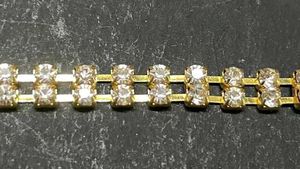 Sparkling Rhinestone &amp; Gold Waist Chain