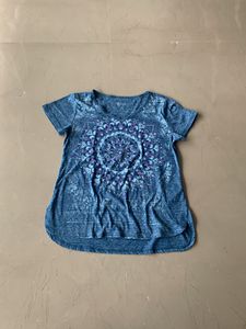 Blue Mandala Print Tee