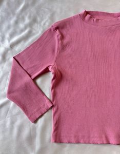 Pink Ribbed Top