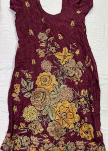 Wine colour salwar suit