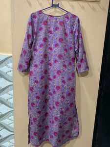 Floral Print Kurta